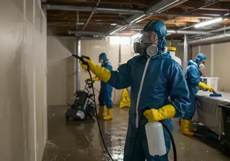 Basement Sanitization and Antimicrobial Treatment process in Jonesboro, IL